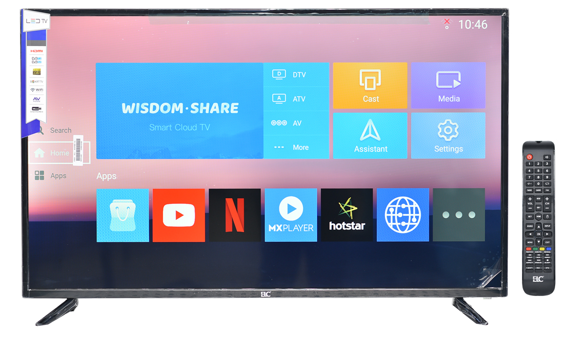 شاشة تلفزيون اي ال سي 43 بوصة سمارت أندرويد -Android- فل اتش دي FHD برسيفر داخلي DTV&ATV